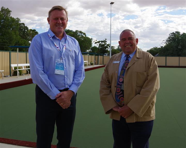 Buloke Australia Day Ambassador 2022 Alistair McCooke with Mayor Warren 