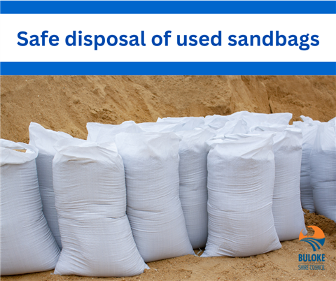 safe disposal of sandbags