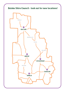 Map of Buloke Bins