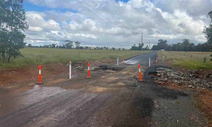 Yeungroon Road Flood Damage