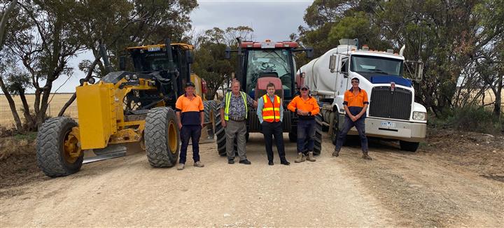 Mayor visit roads