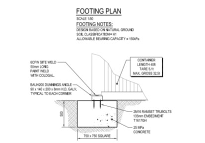 footing plan