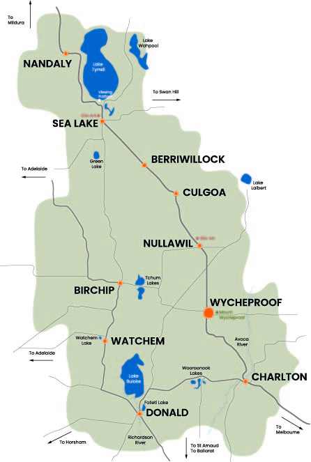 Buloke Shire Map